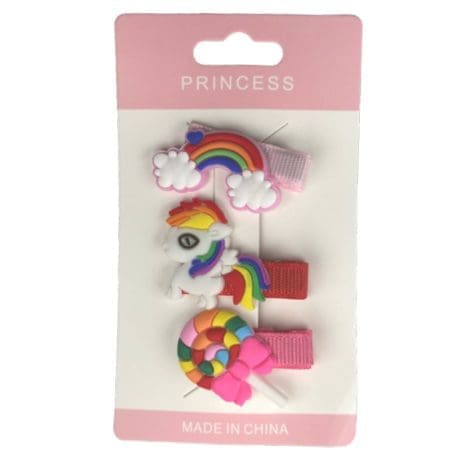 Segtukai mergaitėms vienaragis Hair Clips unicorn skinstars