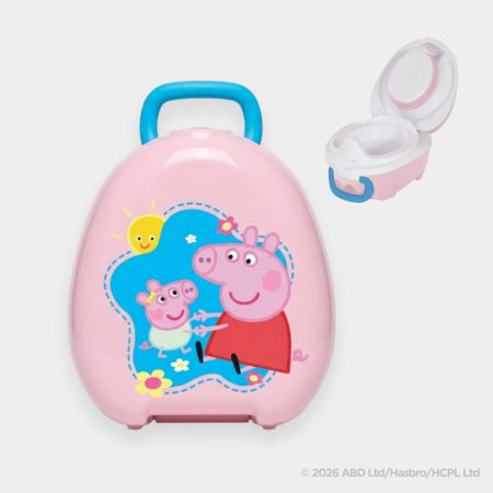 Mokomasis nešiojamas naktipuodis Peppa Pig švelniai rausva
